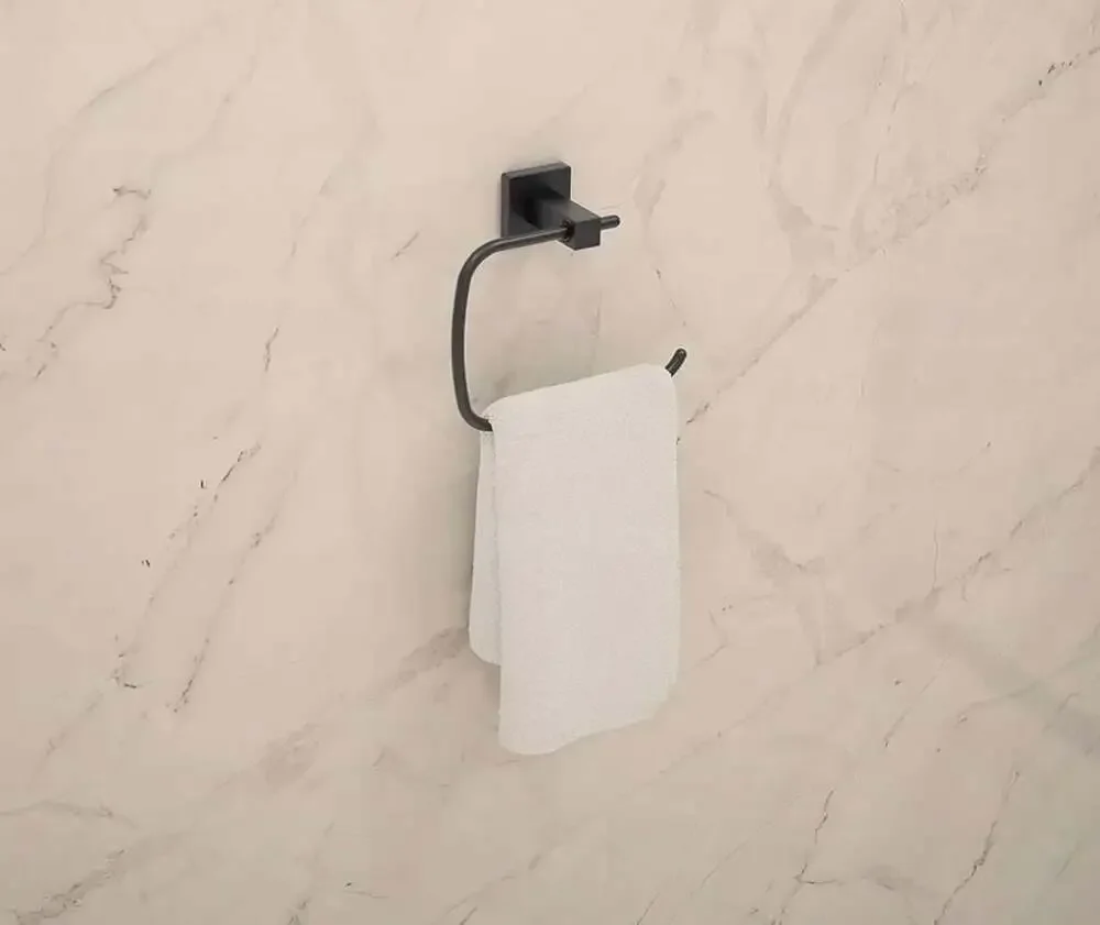 Symmons Duro Wall-Mounted Toilet Paper Holder in Matte Black 363TP-MB